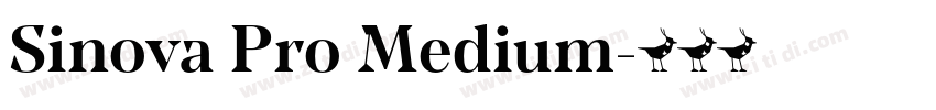 Sinova Pro Medium字体转换 Sinova Pro Medium字体转换